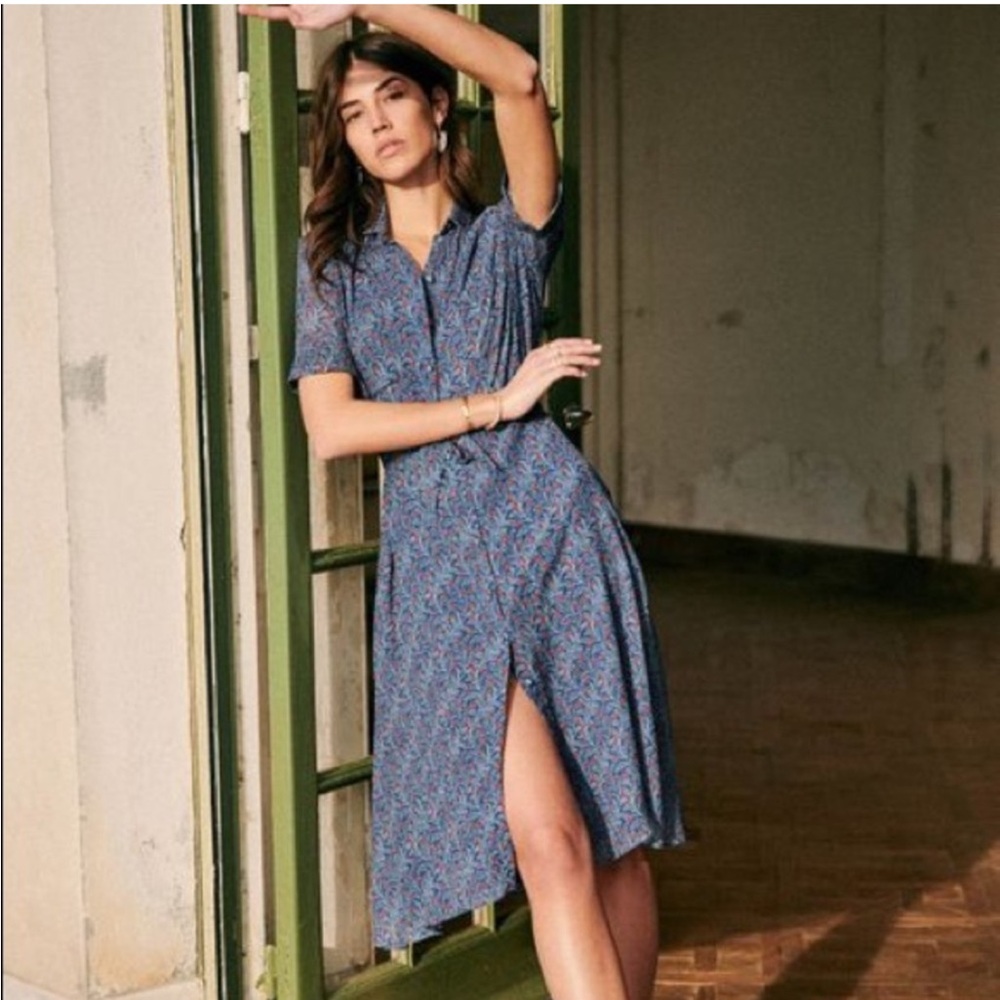 Sezane Jeanne dress in Palermo print, 36, Euc